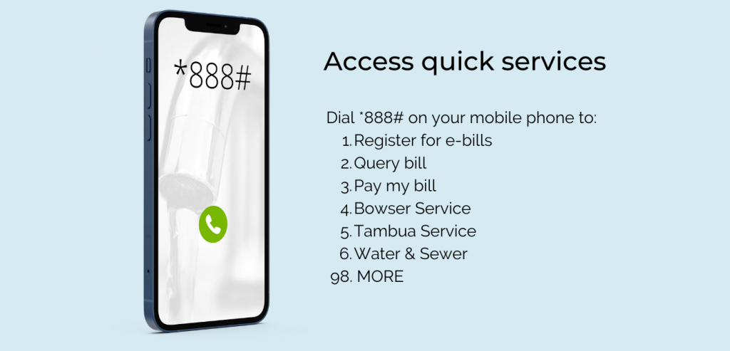 How to pay your water bill using USSD code