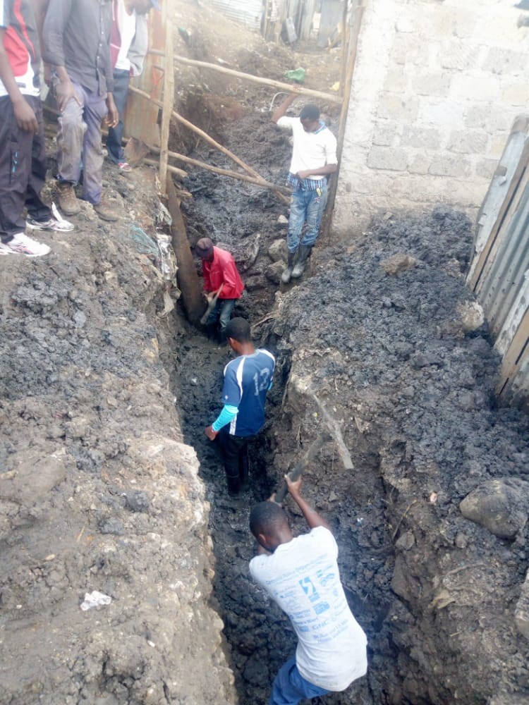 Nairobi water simplified sewer pilot project at Kwa Rueben